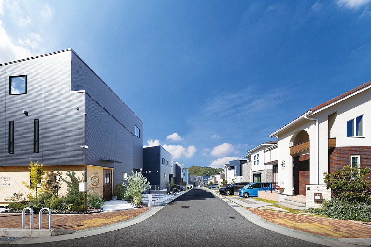 弊社分譲地街並み写真