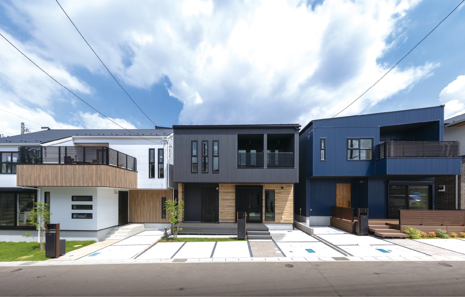 弊社分譲地街並み写真