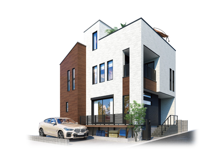 20号地外観パース