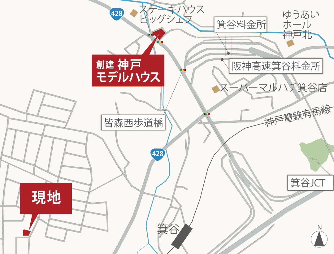 現地周辺地図